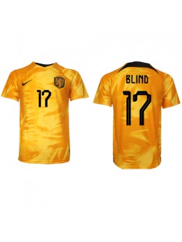 Nederländerna Daley Blind #17 Replika Hemmakläder VM 2022 Kortärmad